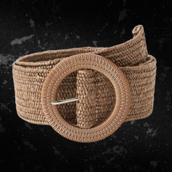 Womens Woven High Waist Belt