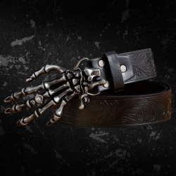 Skeleton Buckle Belt