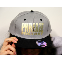 Grey/Black Metallic 2-Tone Cap