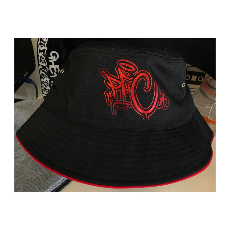 PFC Drip Metallic Red Bucket Hat PFC Drip Metallic Red Bucket Hat