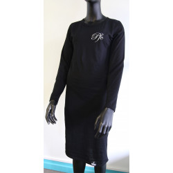 PFC Back Caligraphy Organic Long Sleeve Dress